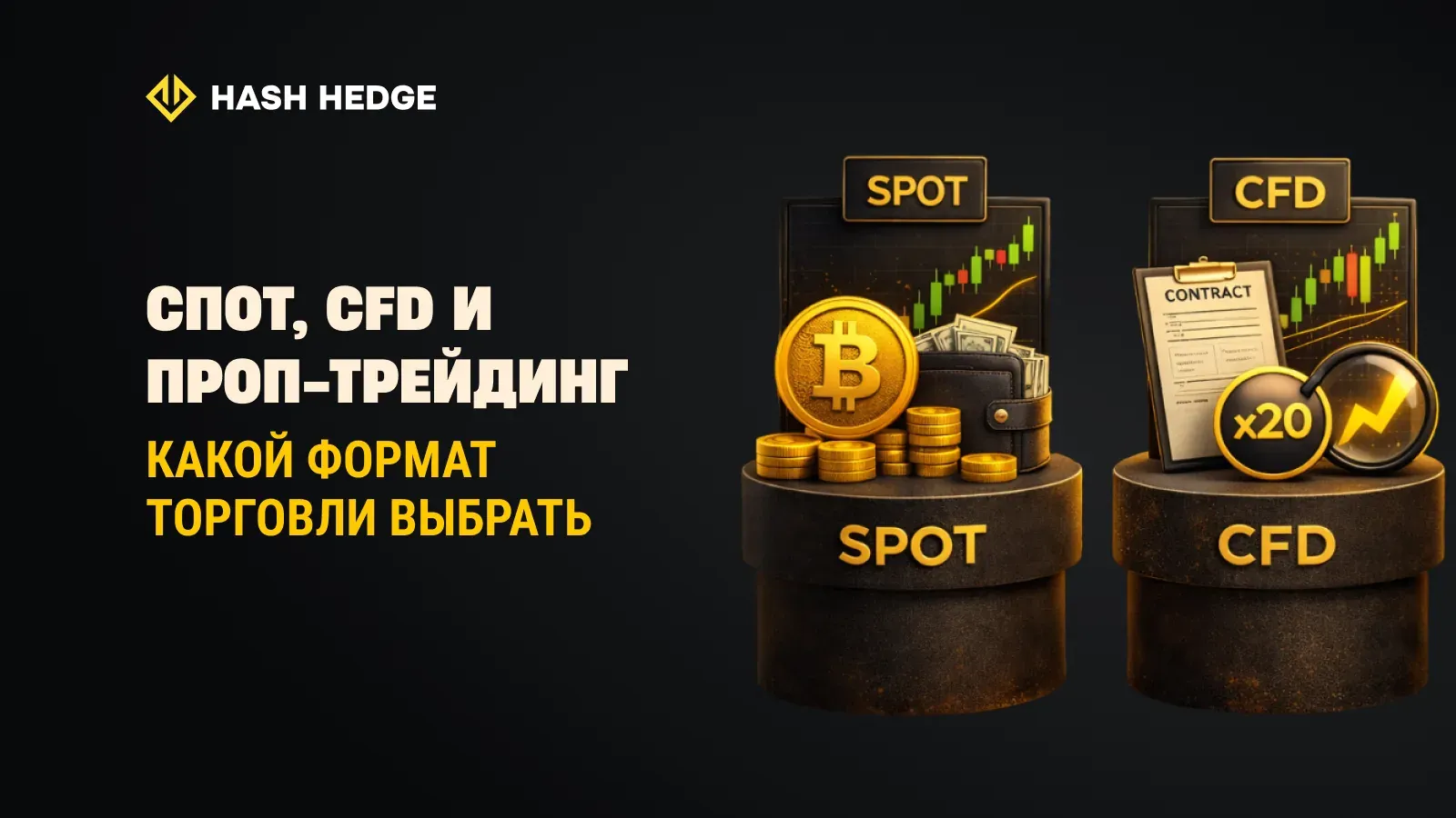 Сравнение форматов торговли: спот, CFD и проп-трейдинг