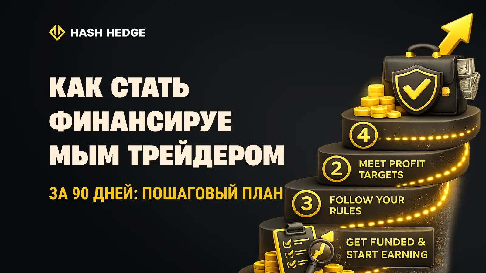 Пошаговый план, как стать финансируемым трейдером за 90 дней