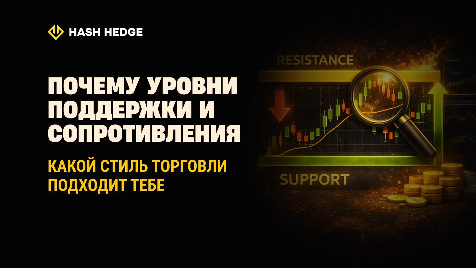 Уровни поддержки и сопротивления работают лучше индикаторов